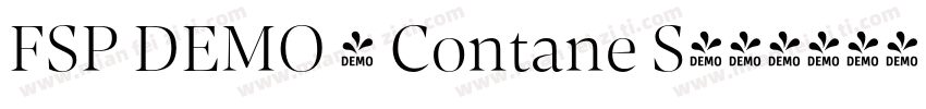 FSP DEMO - Contane S字体转换